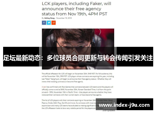 足坛最新动态：多位球员合同更新与转会传闻引发关注